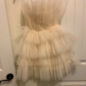 Strapless Tulle Dress